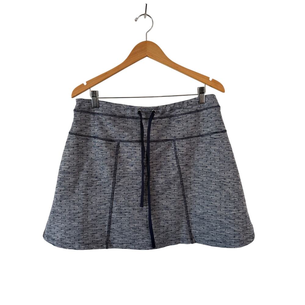 Kim Rogers Blue Print Knit Athletic Skort Women’s Size Large